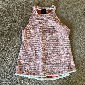 Red and white tank top, size small
